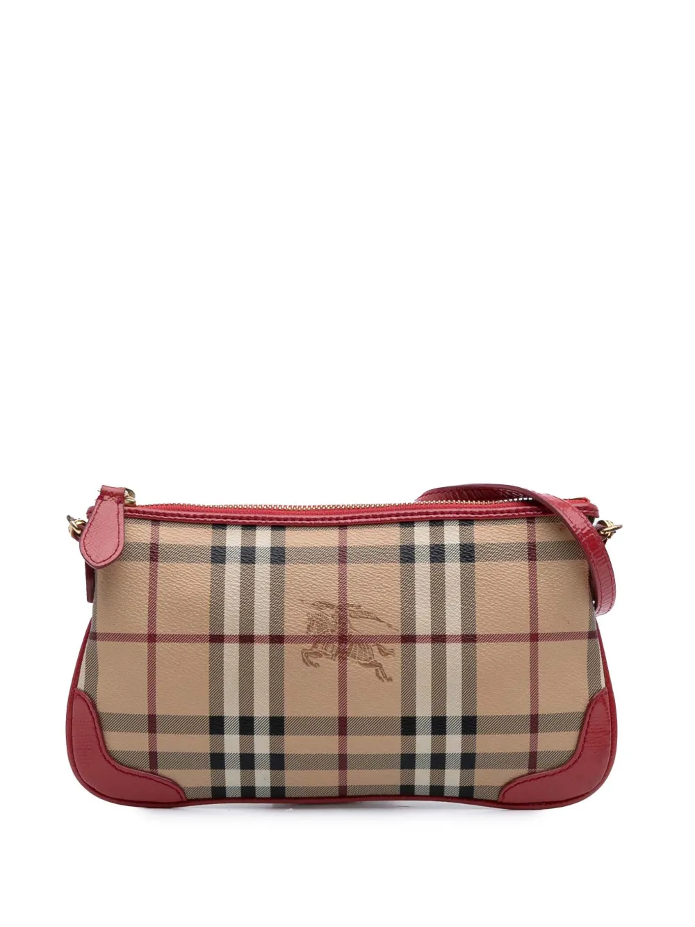 Burberry Pre-Owned 2000-2017 Haymarket Check Coated Canvas Peyton crossbody bag | Brown | Image 1