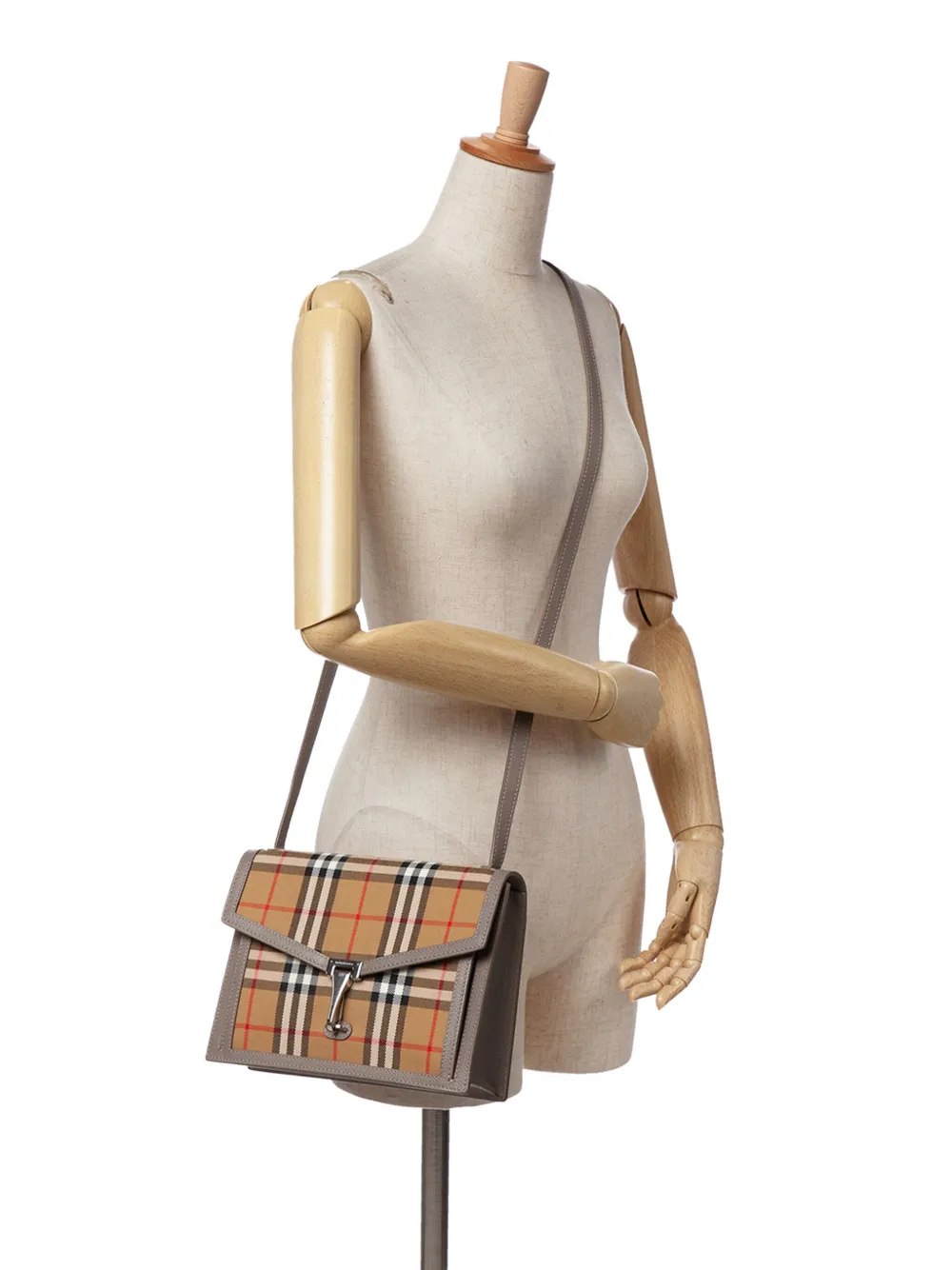Burberry Pre-Owned 2000-2017 Small House Check Canvas Macken crossbody bag | Pre-Owned | Image 2