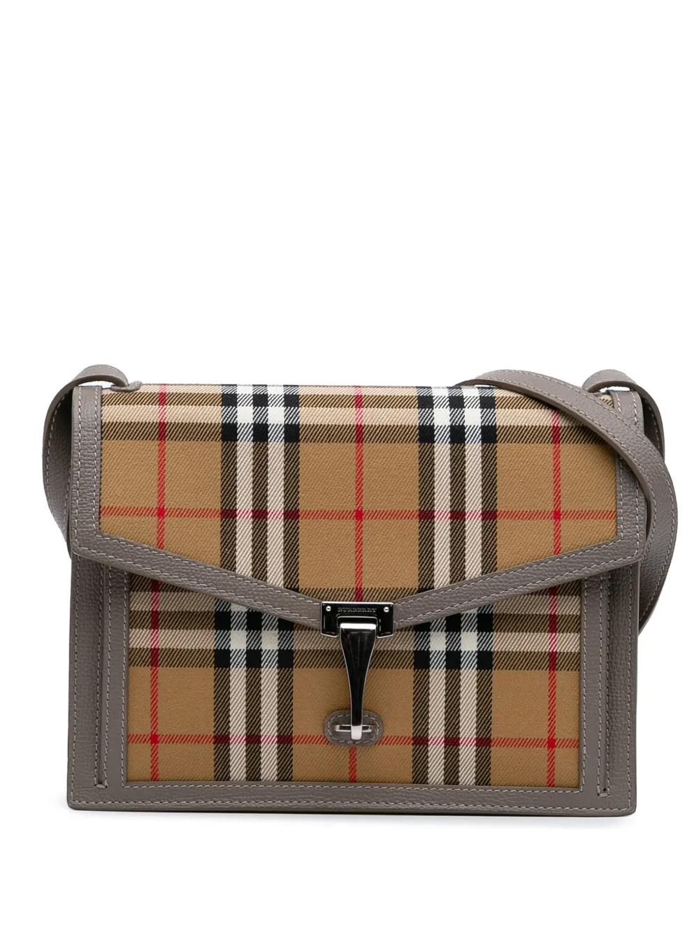Burberry Pre-Owned 2000-2017 Small House Check Canvas Macken crossbody bag | Brown | Image 1
