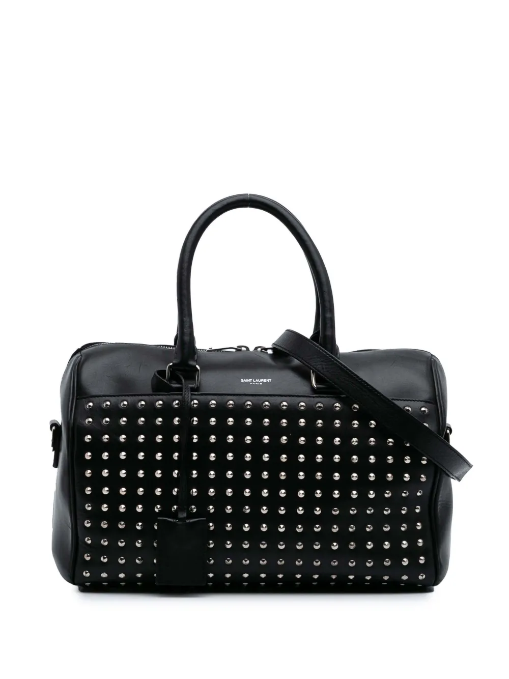 Saint Laurent Pre-Owned 2014 Studded Leather Classic Duffle 6 Bag satchel | Black | Image 1