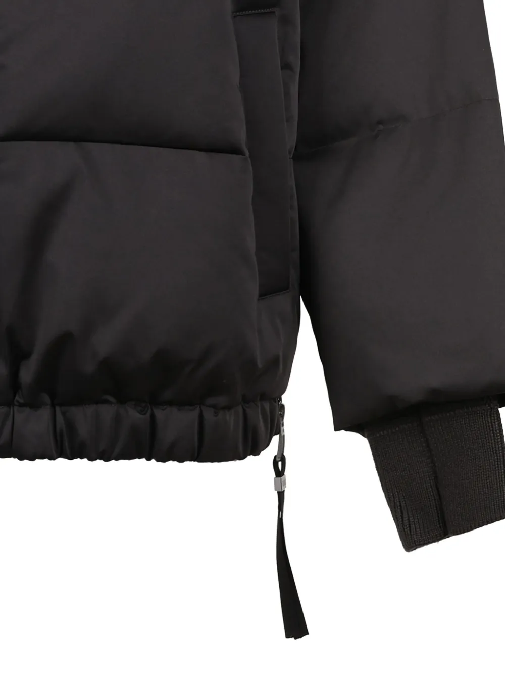 Duno Oversized Short Down Jacket In Black