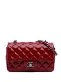 CHANEL Pre-Owned 2016-2017 Mini Rectangular Classic Patent Single Flap crossbody bag - Red