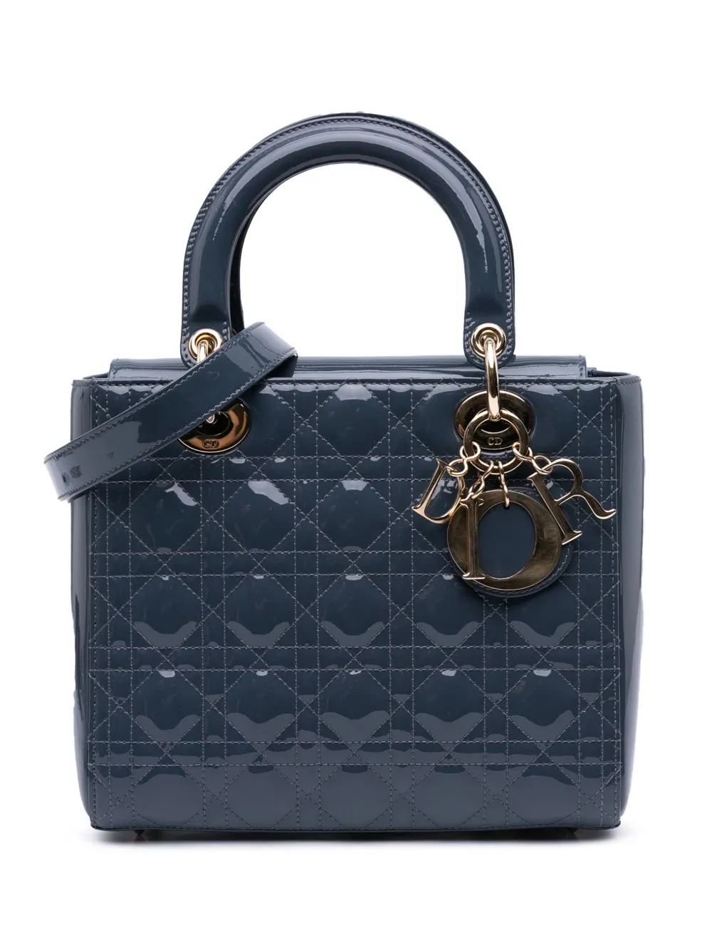 2020 Medium Patent Cannage Lady Dior satchel