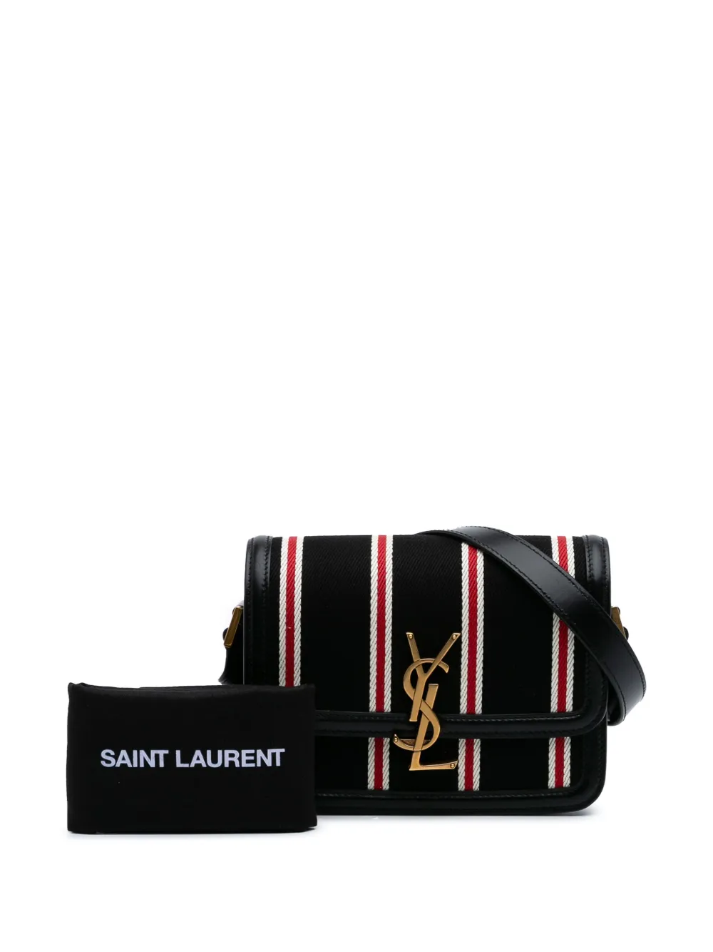 2021 Small Canvas Striped Solferino Satchel In Box Crossbody Bag