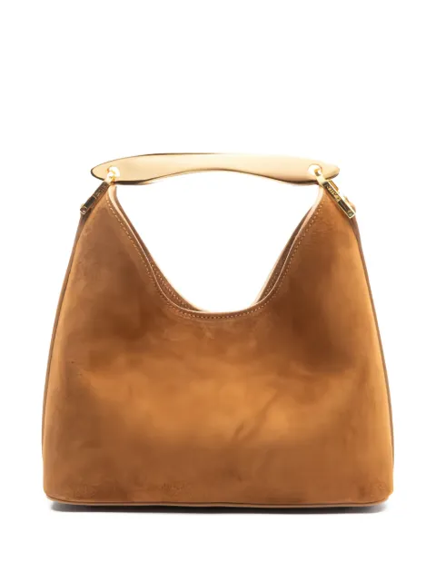 Elleme small Boomerang curved-handle suede bag