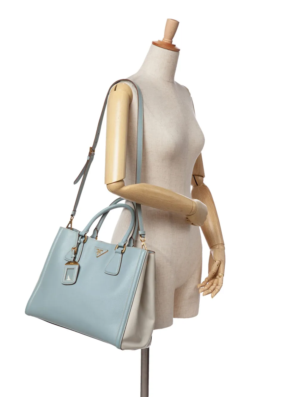 Prada Pre-Owned 2000-2024 Bicolor Saffiano Lux satchel | Pre-Owned | Image 2