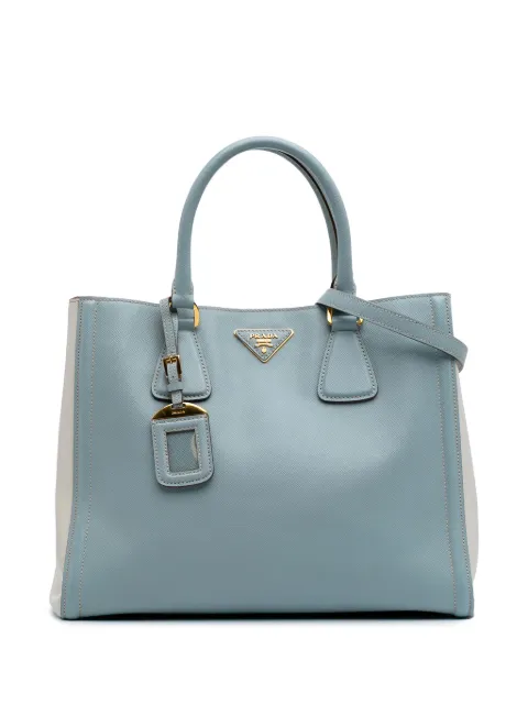 Prada Pre-Owned 2000-2024 Bicolor Saffiano Lux satchel