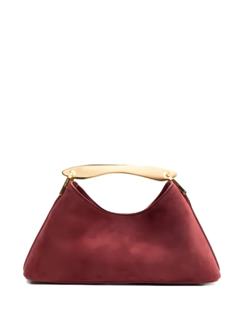 Elleme mini Boomerang suede top-handle bag