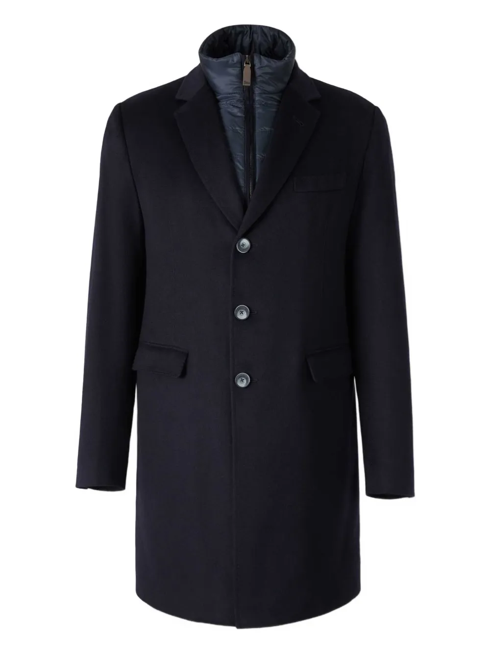 Herno Jas met afneembare voering en knopen Blauw