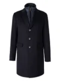 Herno detachable-lining buttoned coat - Blue