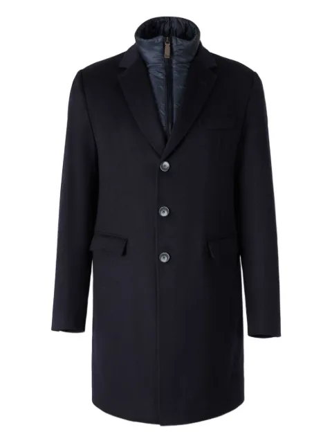 Herno detachable-lining buttoned coat