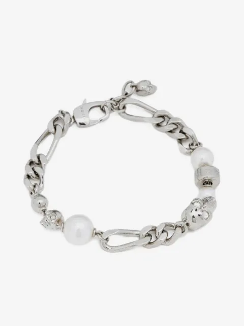 Alexander McQueen skull-motif chain bracelet