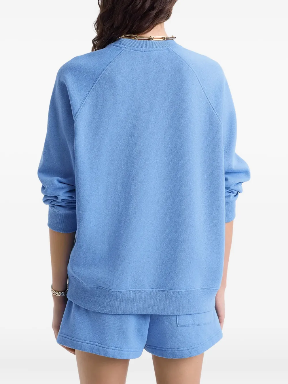 Sporty & Rich Juniper sweater met raglan mouwen Blauw