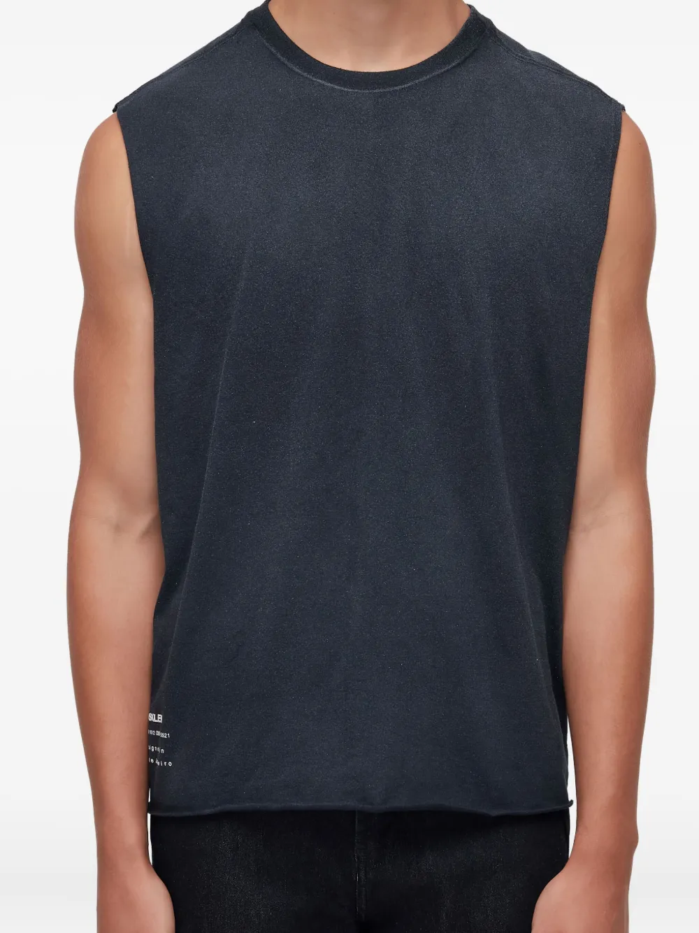 Osklen Tanktop met logo Zwart