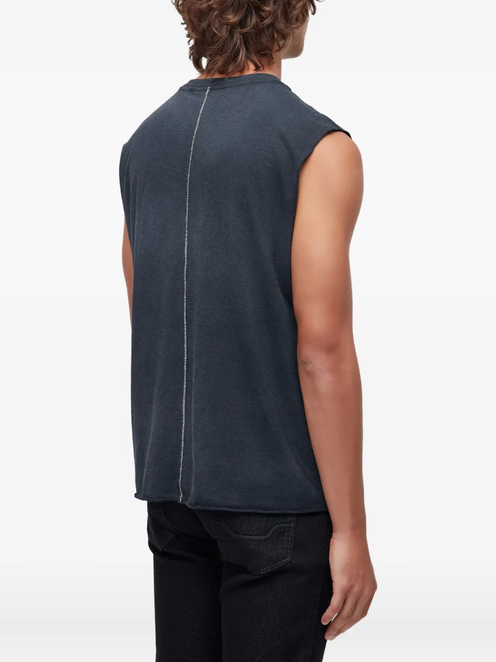 Osklen Tanktop met logo Zwart