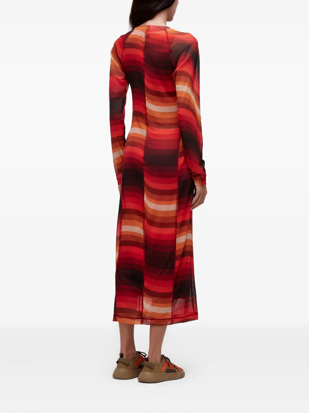  Osklen Ipanema Long-sleeves Dress - Red 