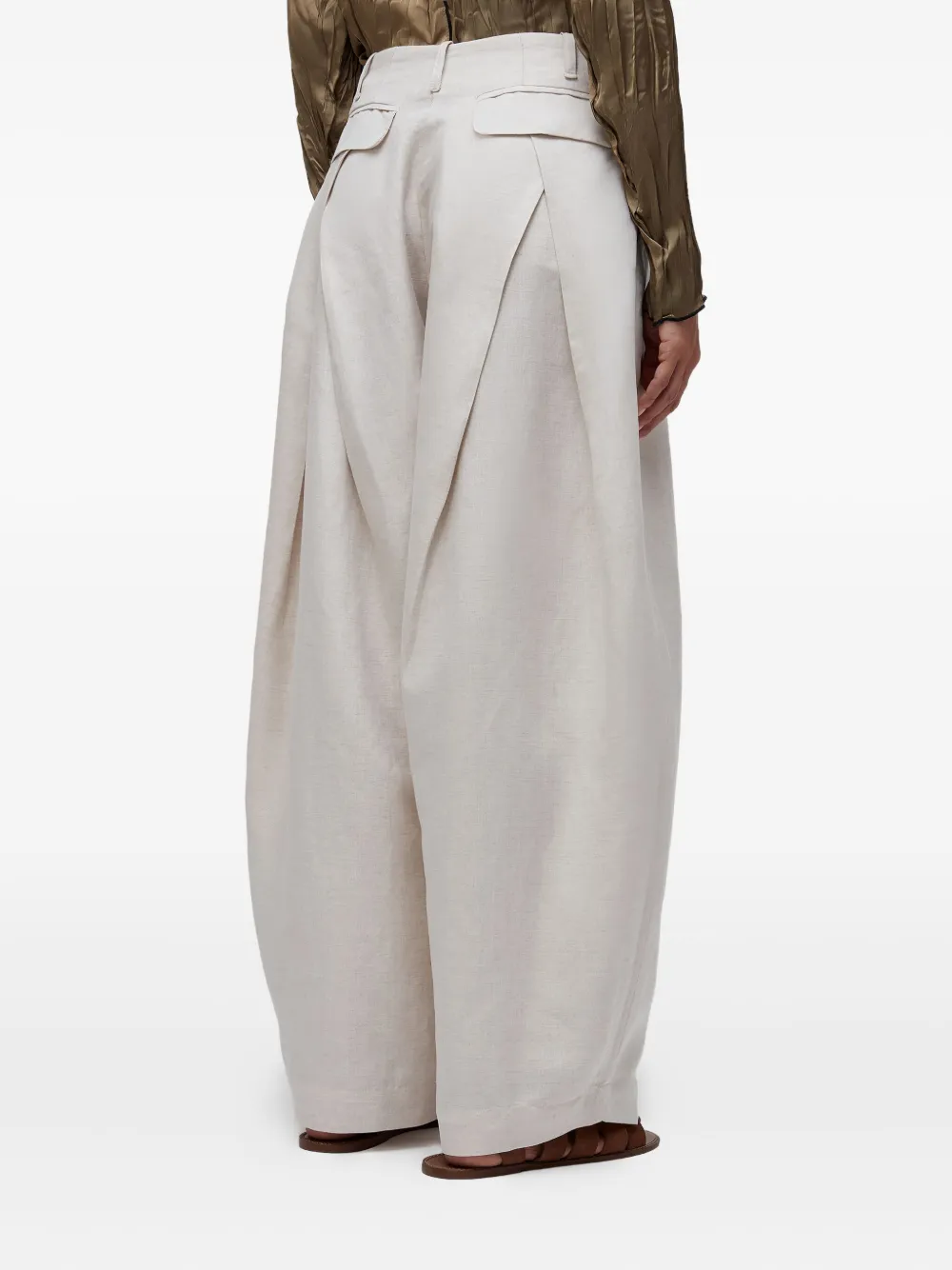 Osklen Pleated Trousers In White