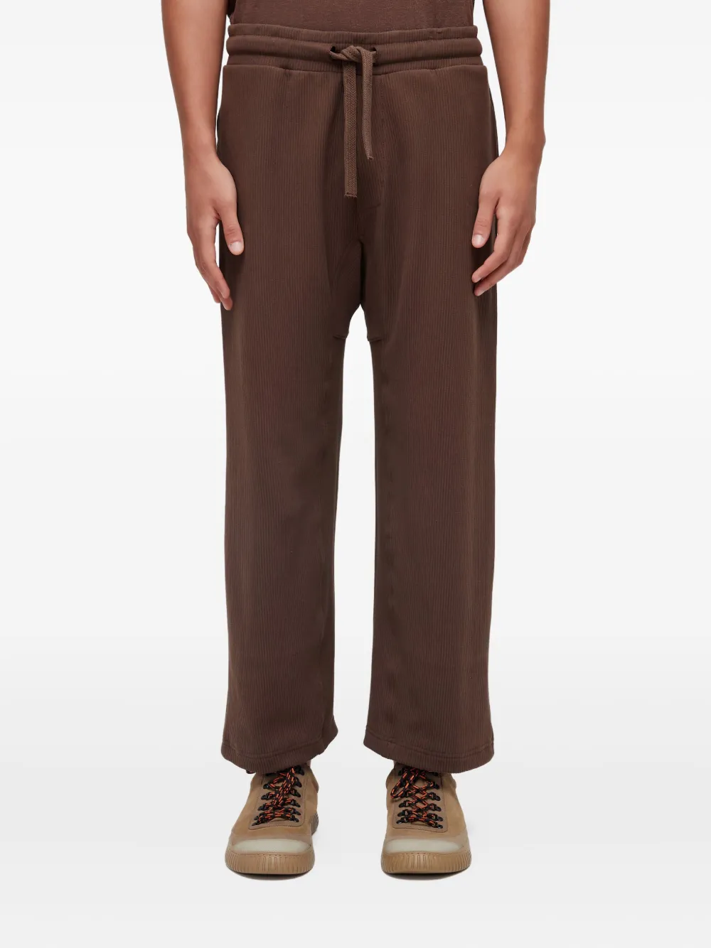 Osklen ribbed drawstring trousers | Brown | Image 1