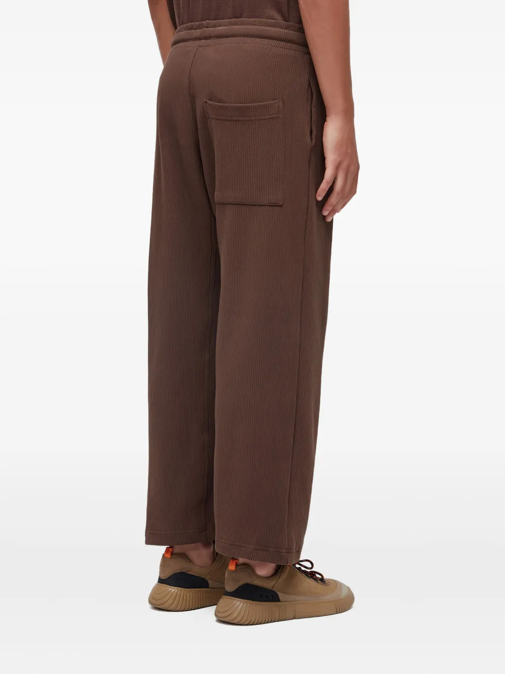 Osklen Ribbed Drawstring Trousers In Brown