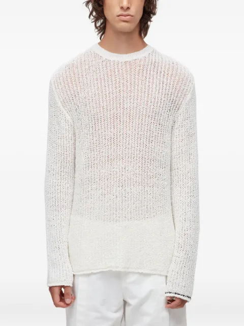 Osklen Balneário open-knit long-sleeve sweater