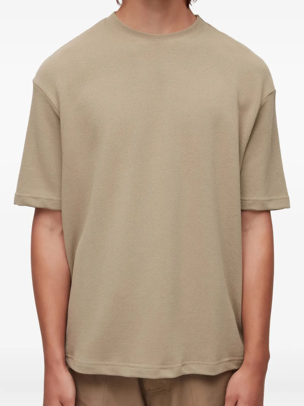 Osklen T-shirt met wafelpatroon Groen