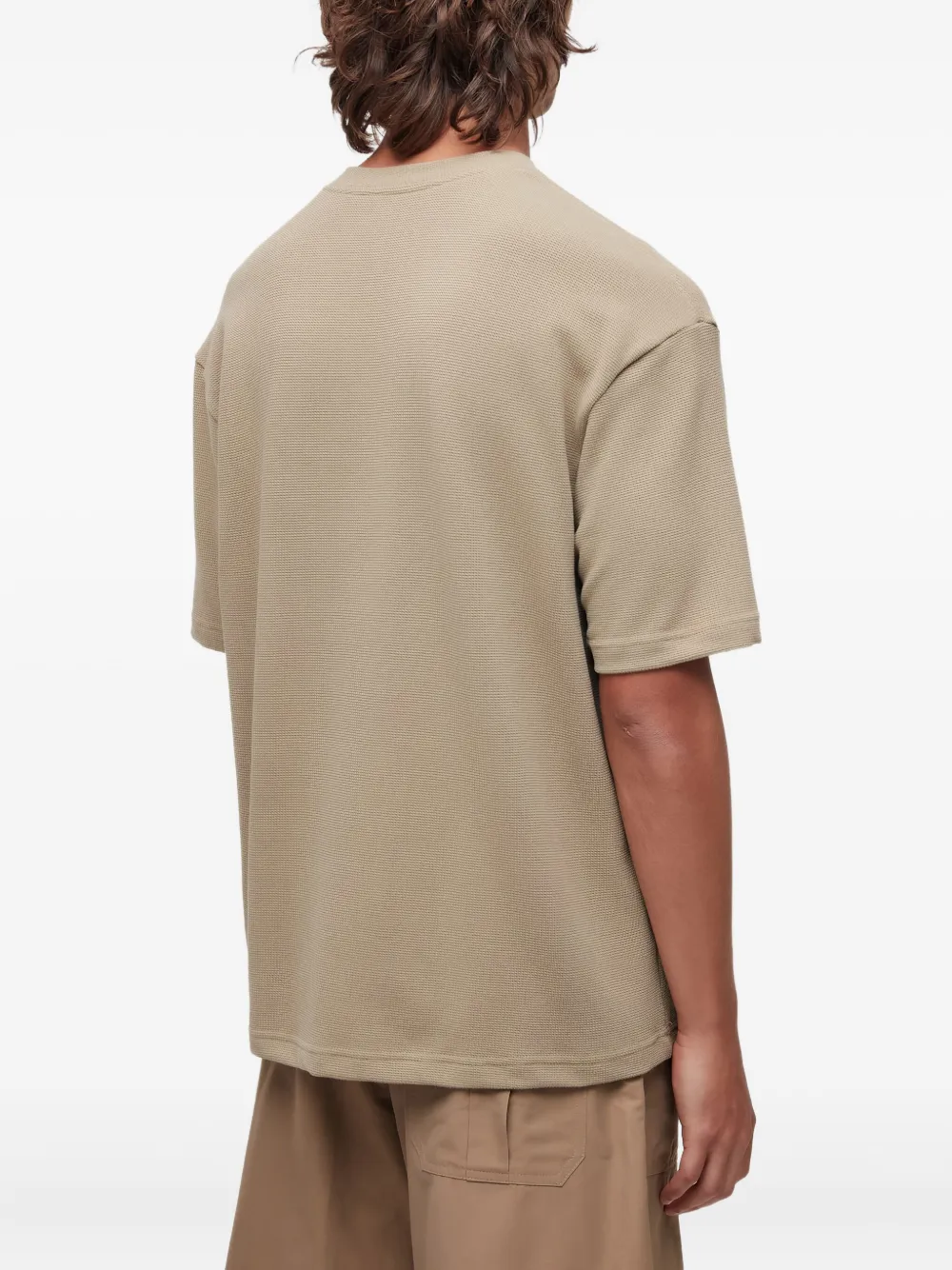 Osklen T-shirt met wafelpatroon Groen