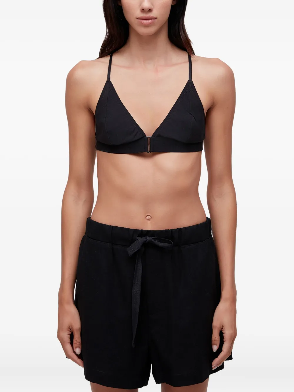 Osklen Hook-and-eye Triangle Bra In Black