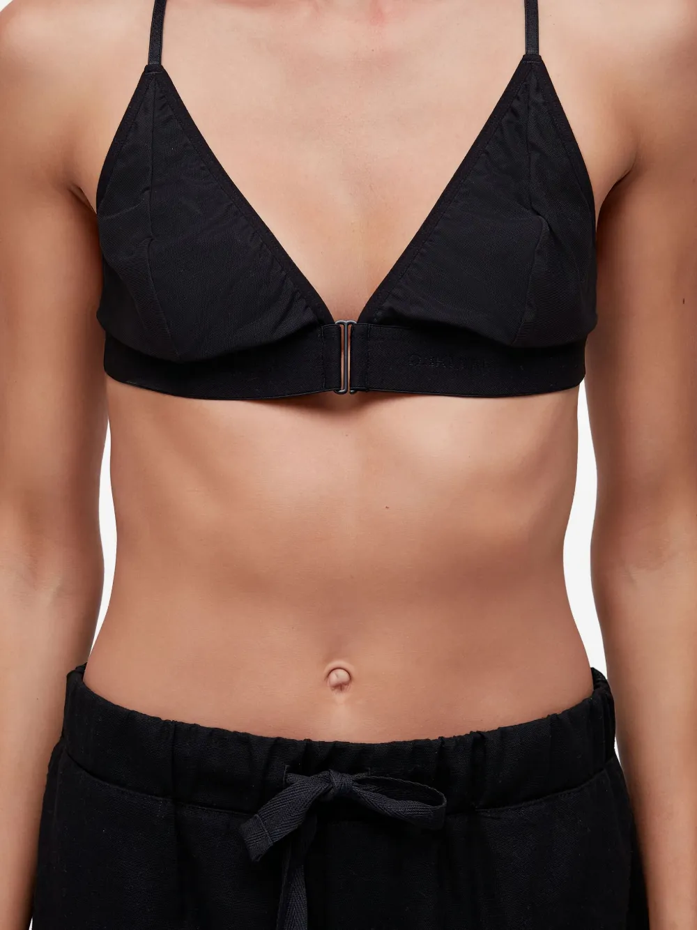 Osklen Hook-and-eye Triangle Bra In Black