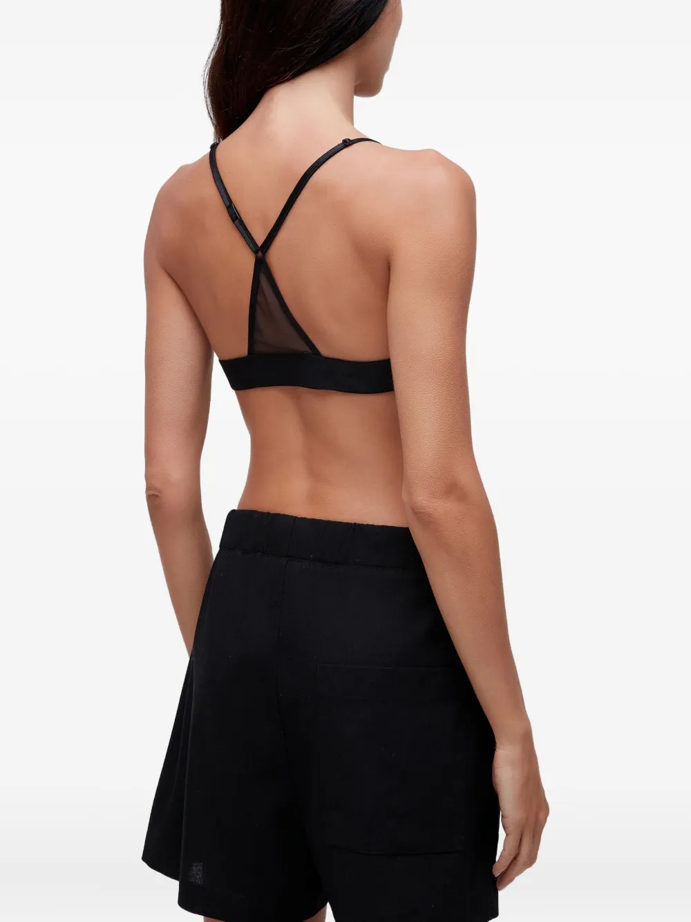 Osklen Hook-and-eye Triangle Bra In Black