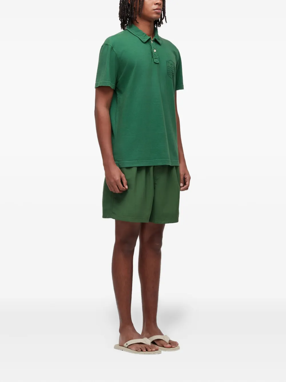 Osklen Colour Stone poloshirt met borduurwerk - Groen