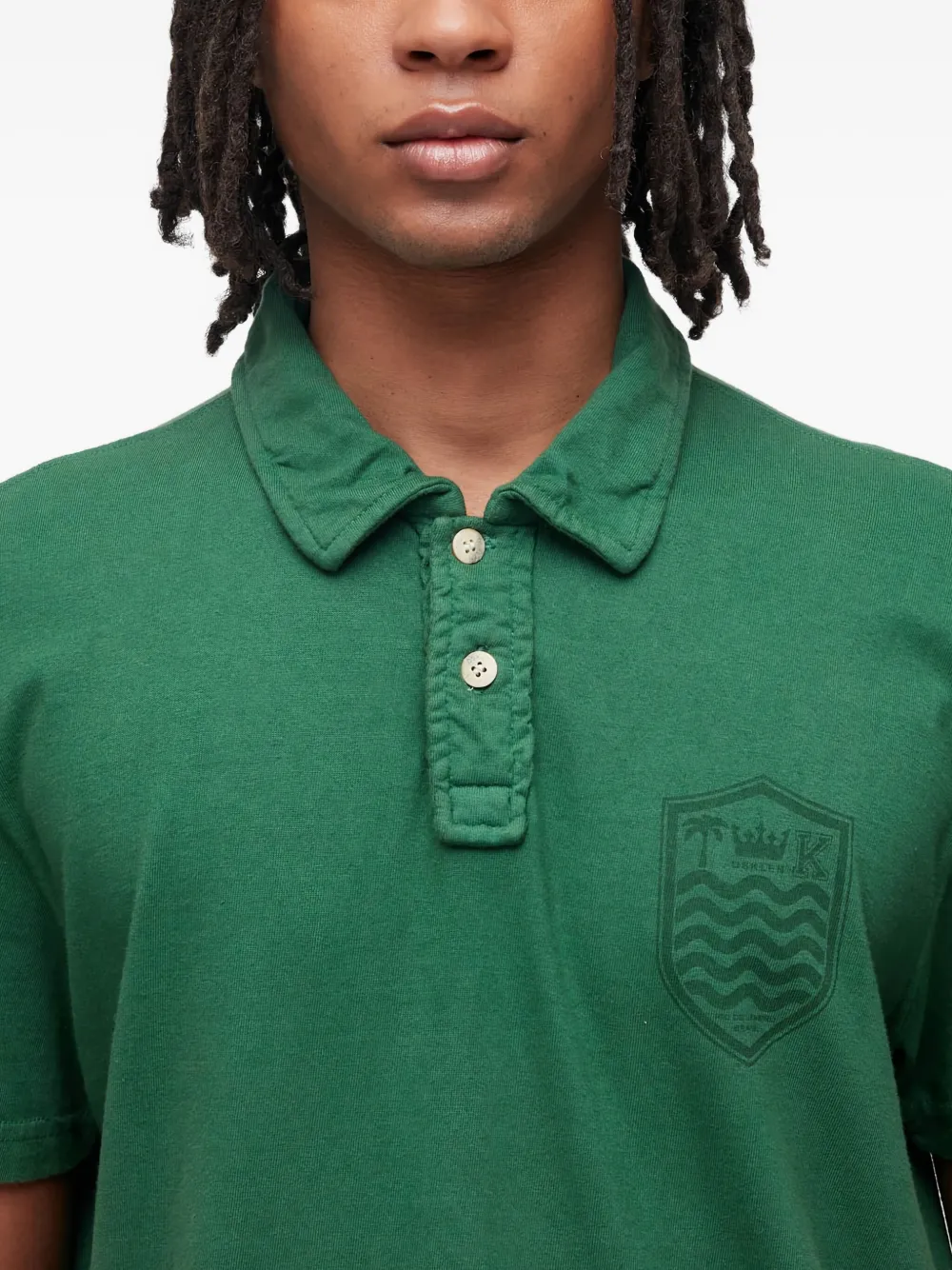 Osklen Colour Stone poloshirt met borduurwerk Groen