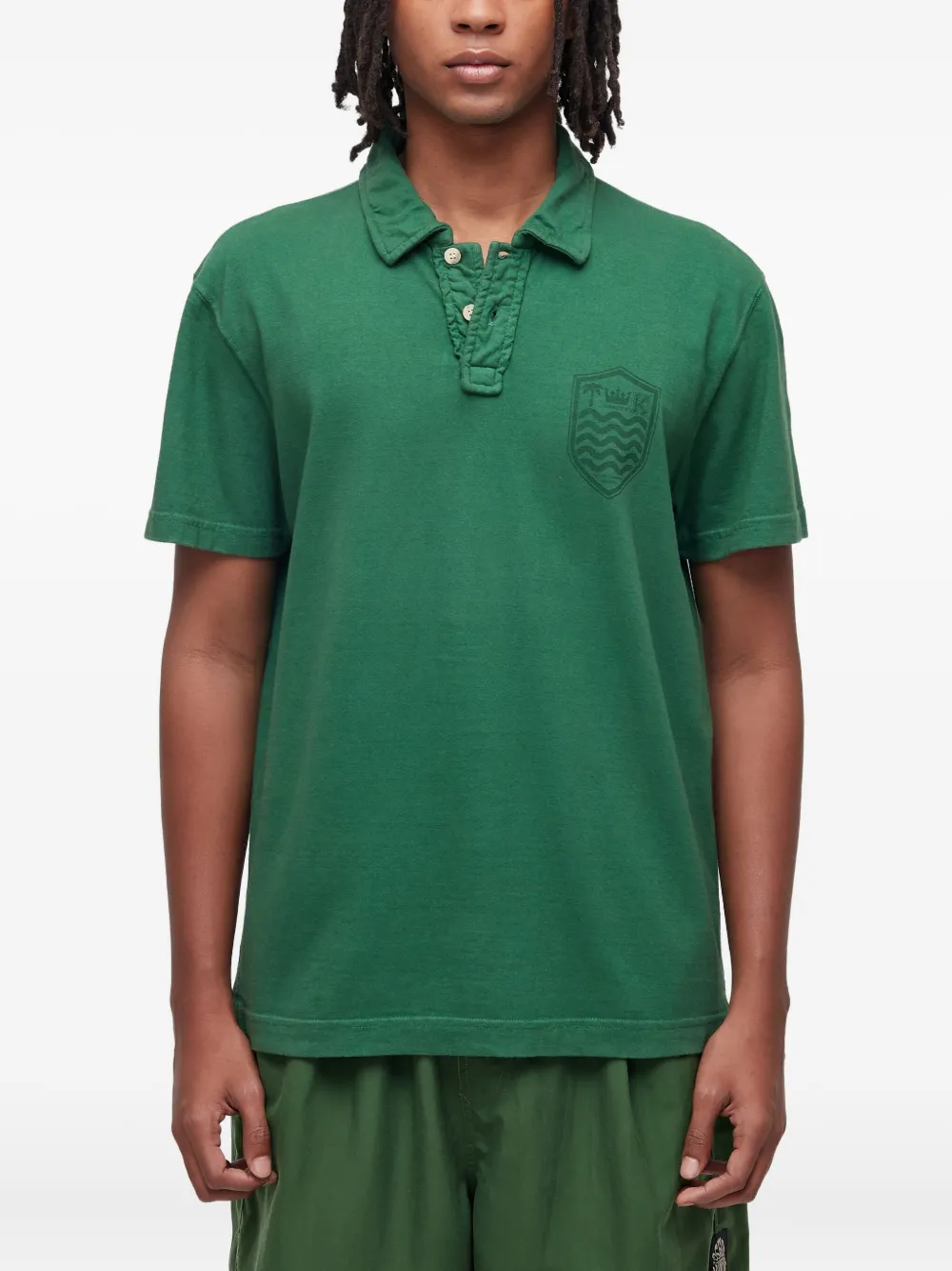 Osklen polo Color Stone à broderies | vert | Image 1