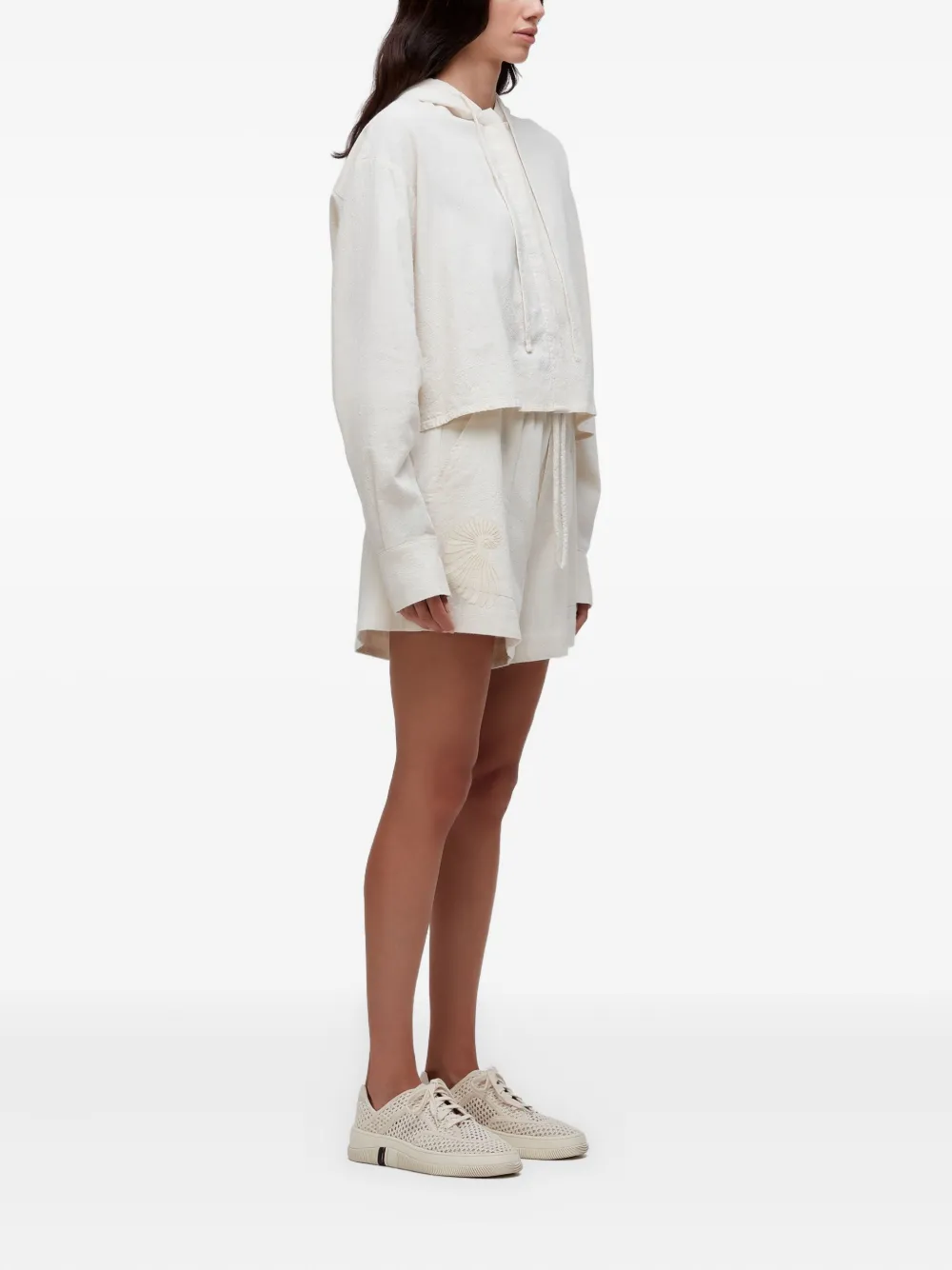 Osklen embroidered drawstring shorts | Short Shorts | Image 2