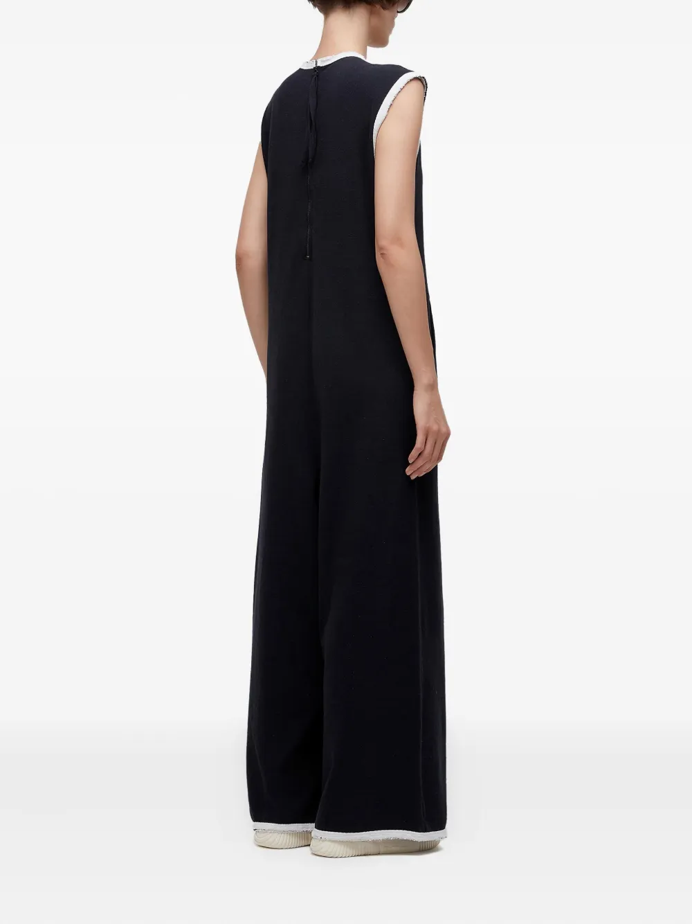Osklen Mouwloze jumpsuit met contrasterende afwerking Zwart