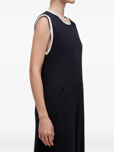 Osklen sleeveless contrast-trim jumpsuit