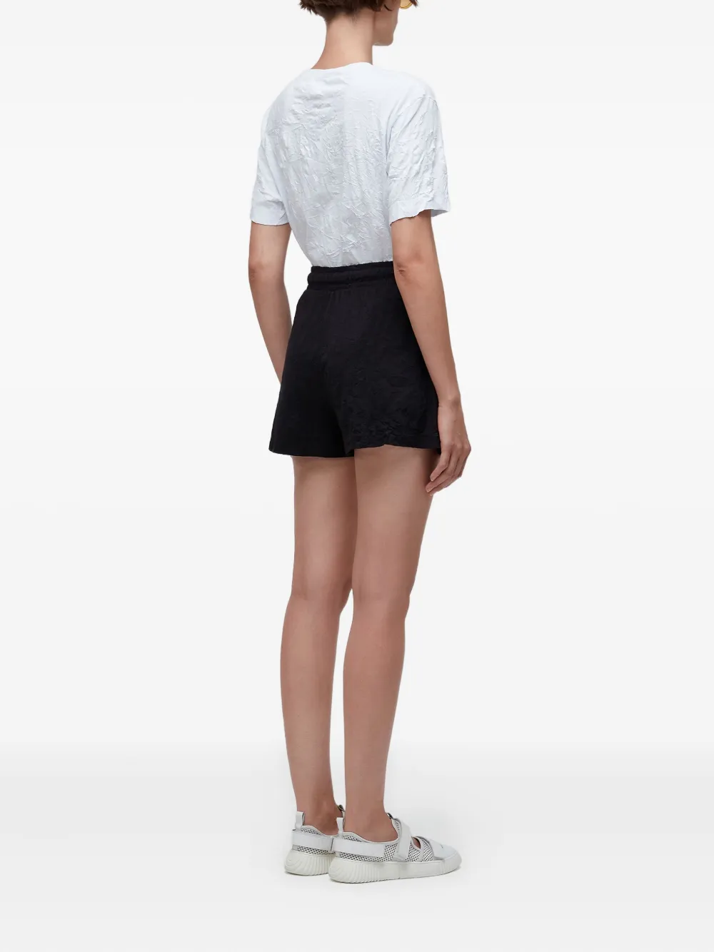 Osklen Shorts met gekreukt effect Zwart