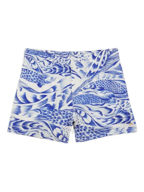 Osklen pirarucu-print swim shorts