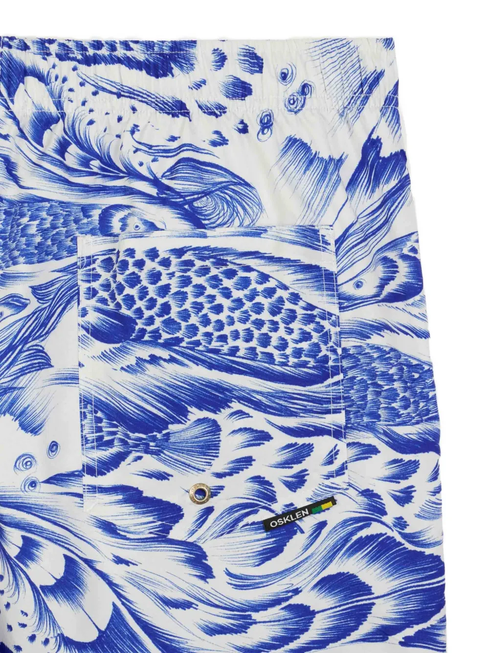 Osklen Pirarucu-print Swim Shorts In Blue