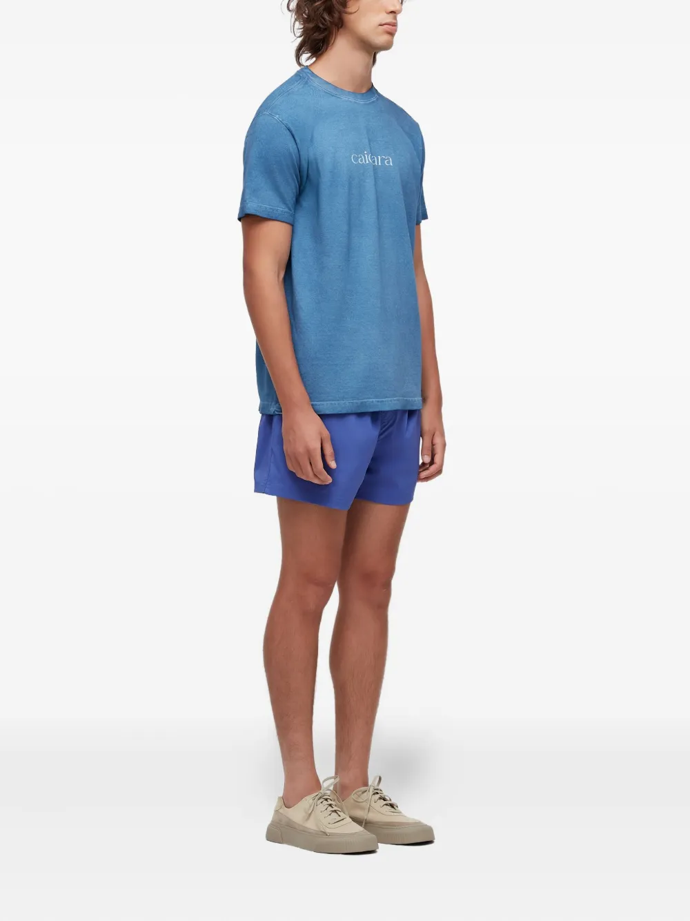 Osklen Caiçara T-shirt met waterverf-effect - Blauw