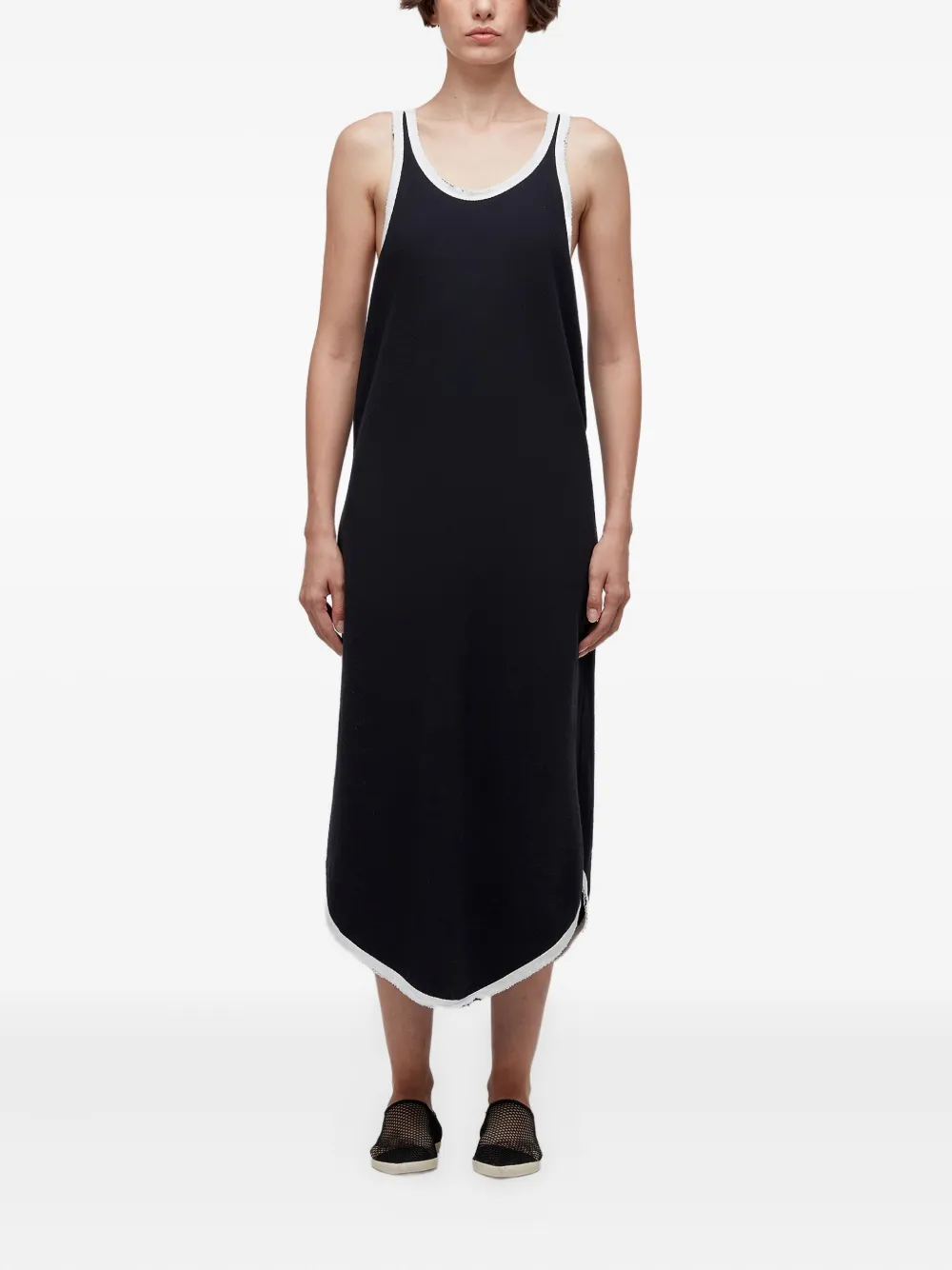 Osklen Racerback Midi Dress In Black