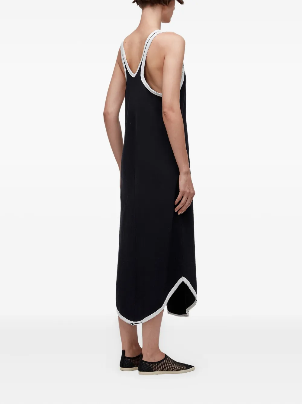 Osklen Racerback Midi Dress In Black