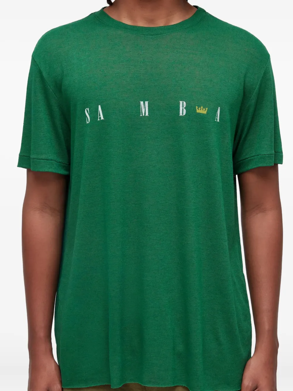 Osklen Katoenen T-shirt met grafische print Groen