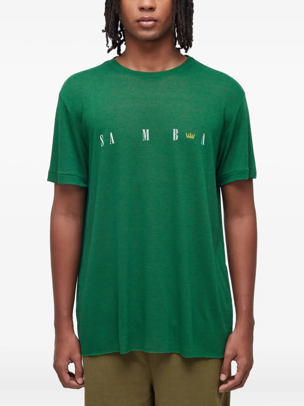 Osklen playera con estampado gráfico | verde | Image 1