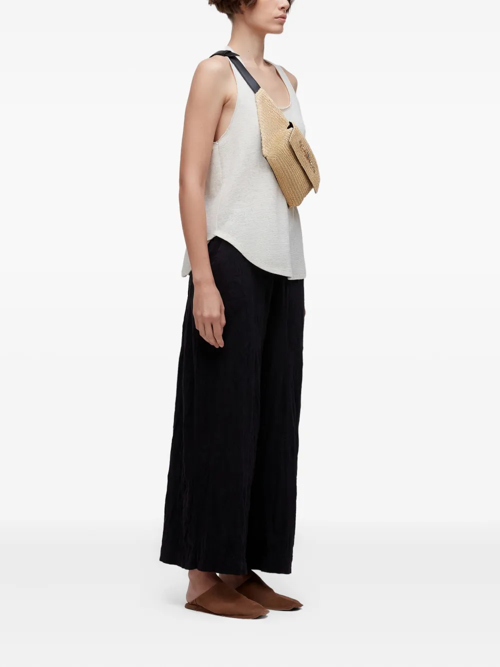 Osklen wrinkle-effect trousers | Wide-Leg Pants | Image 2