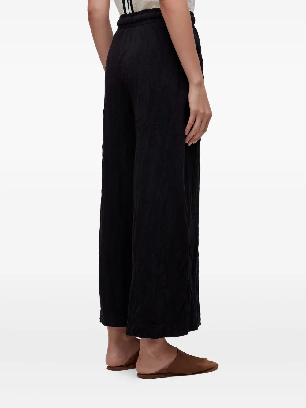 Osklen Wrinkle-effect Trousers In Black