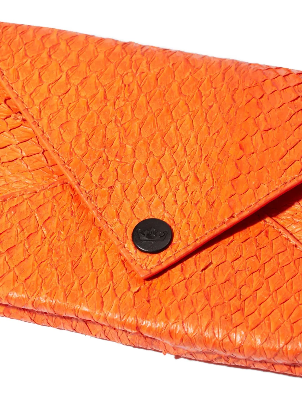  Osklen Buttoned Flap Wallet - Orange 