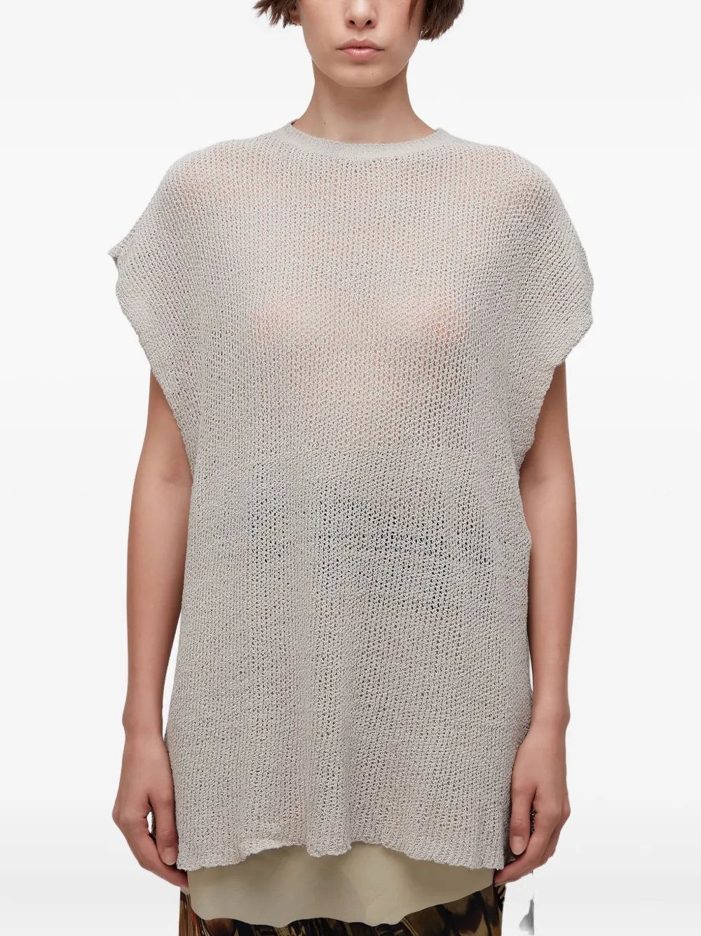 Osklen sleeveless knit top | Grey | Image 1