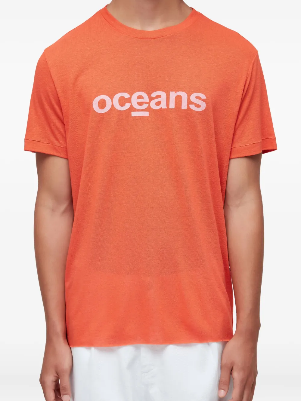 Osklen T-shirt met ronde hals Oranje