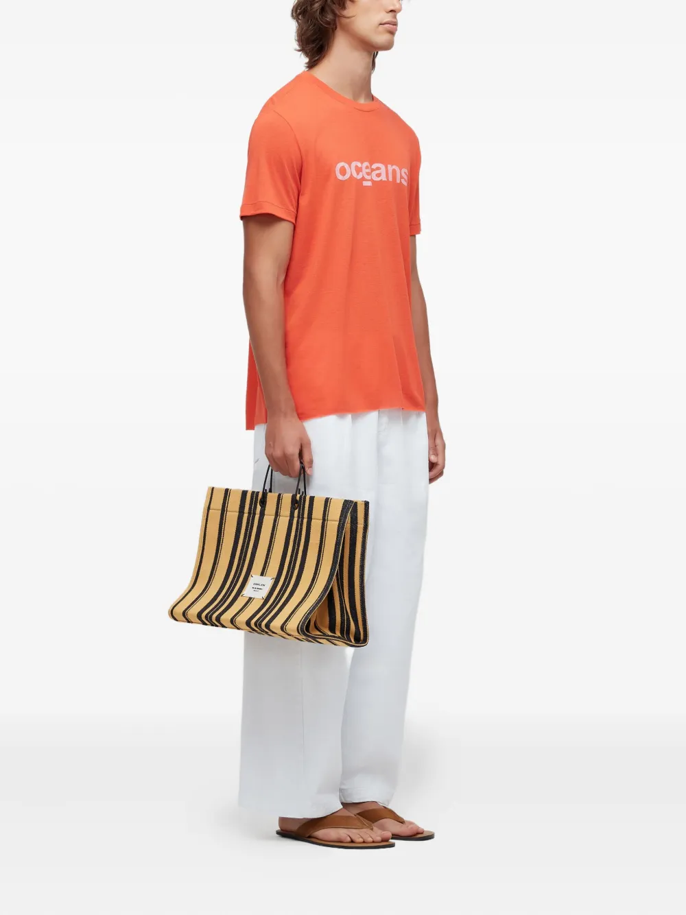Osklen T-shirt met ronde hals - Oranje