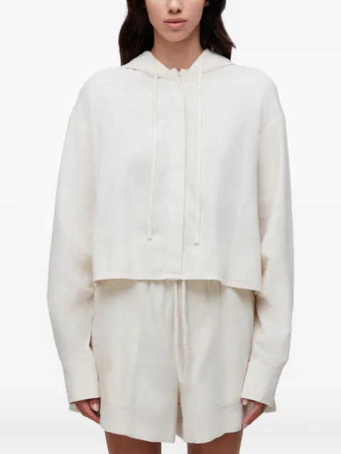 Osklen Bordado Concha hooded shell-stitch jacket